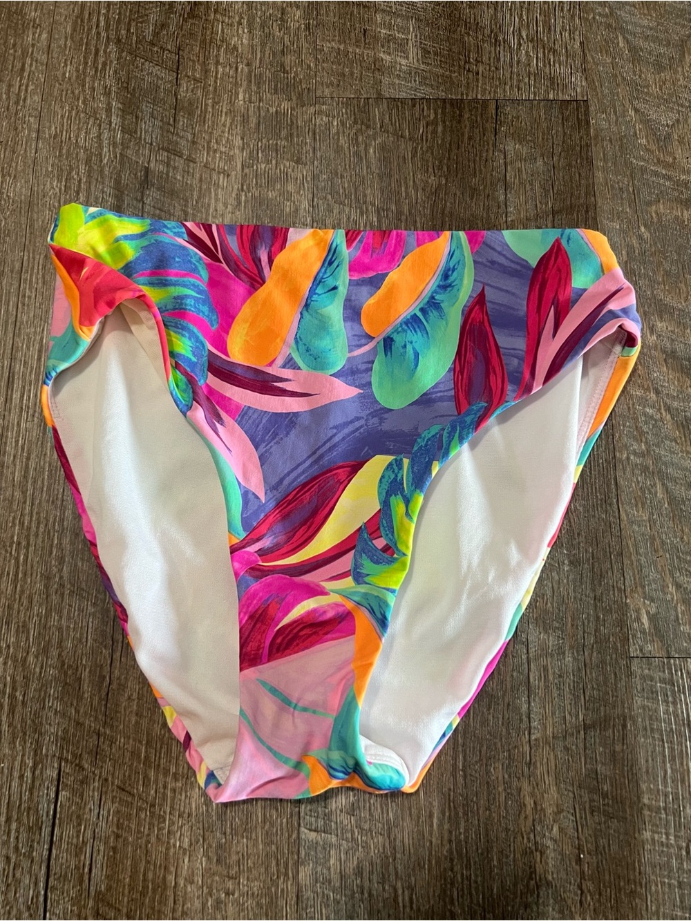 Floral High Waisted Bikini Bottom Multicolor